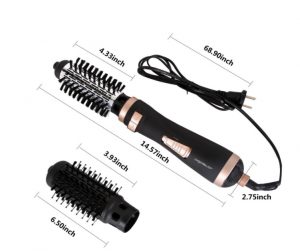 Spazzola rotante per capelli testa intercambiabile