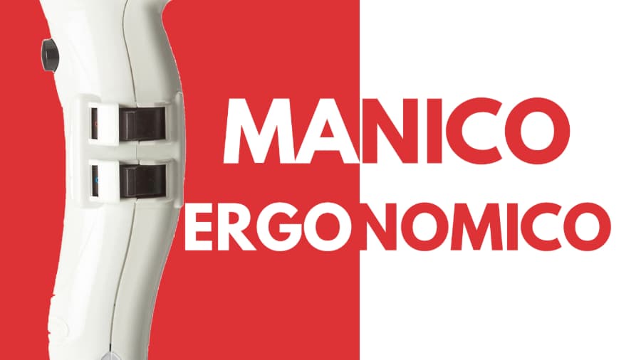 Paticolare manico ergonomico asciugacapelli phon Parlux 385 powerlight